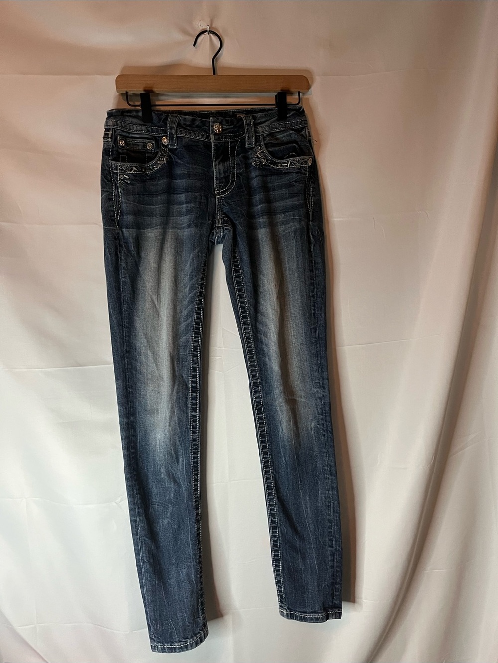 Miss Me distressed embellished skinny jeans